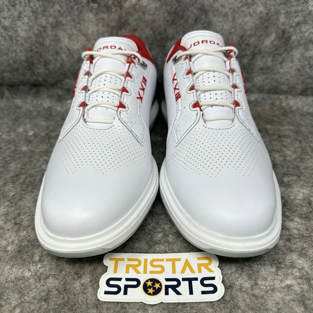 Air Jordan ADG 5 Golf Shoes Mens Size 13 Wide White Fire Red Nike FQ7874-101